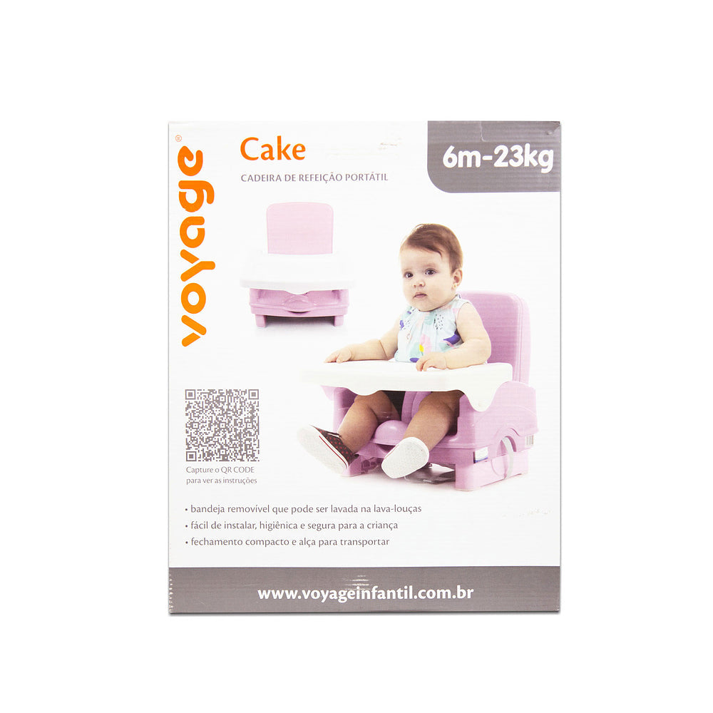 Cadeira de Refeição Portátil Cake com 2 Posições de Altura