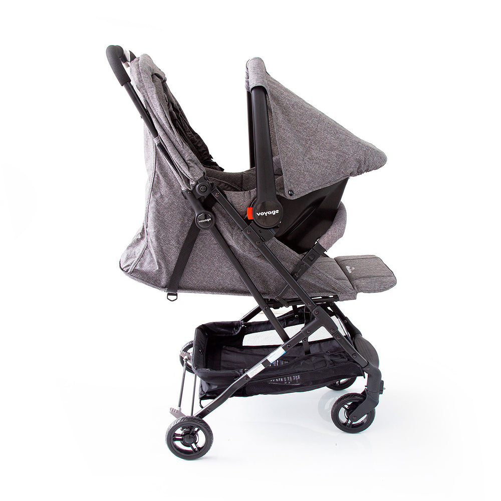 Travel System Yupi Duo Pro ( Conjunto de Carrinho de Bebê Reclinável + Bebê Conforto)