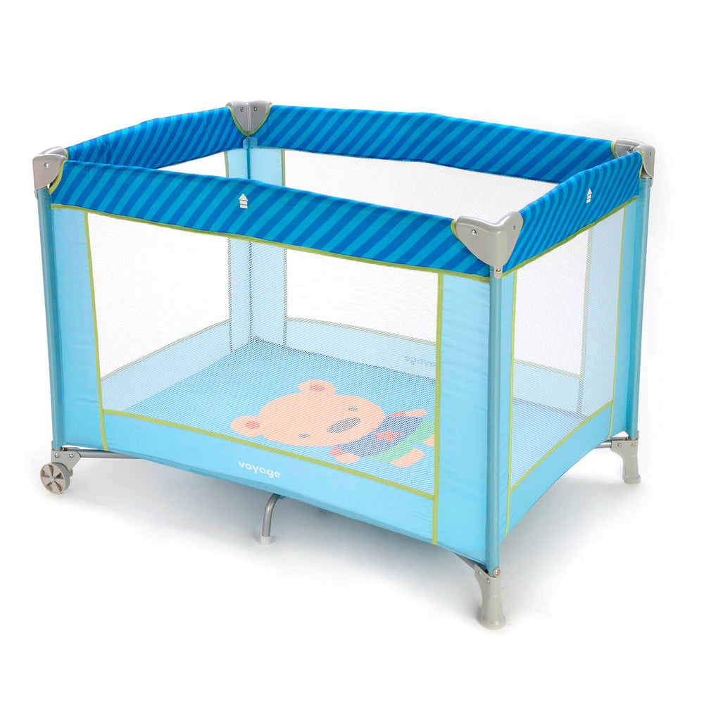 Berço Portátil Fit – 2 Alturas, Mosquiteiro e Rodas