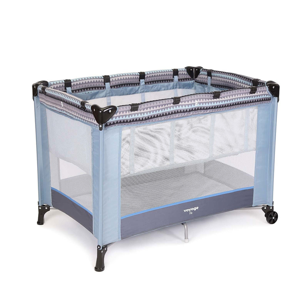 Berço Portátil Fit – 2 Alturas, Mosquiteiro e Rodas