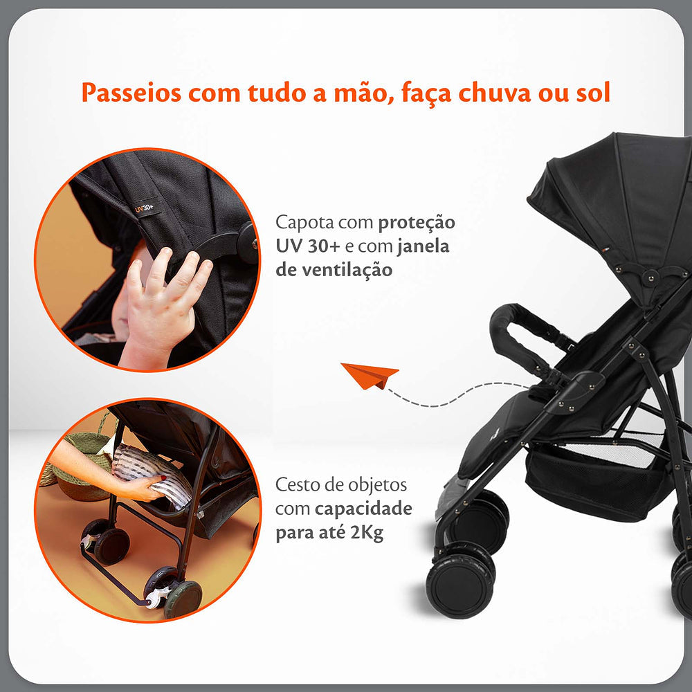 Carrinho de Bebê Compacto Bossa