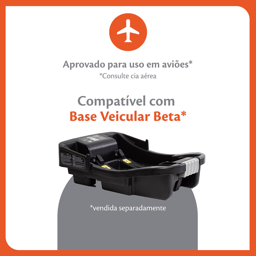 Travel System Choice Duo (Conjunto de Carrinho de Bebê Com Alça Reversível + Bebê Conforto)