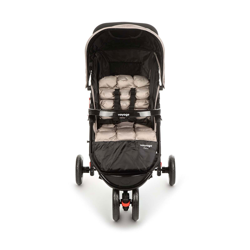 Travel System Delta Duo Pro (Conjunto de Carrinho 3 Rodas Reclinável + Bebê Conforto)