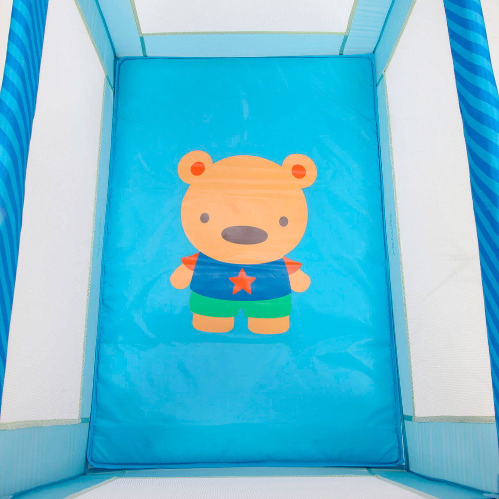 Berço Portátil Fit – 2 Alturas, Mosquiteiro e Rodas