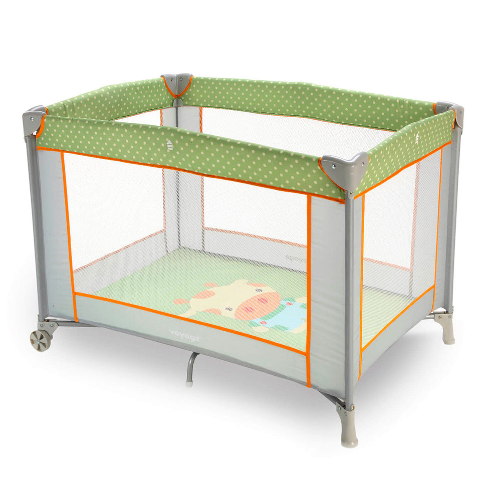 Berço Portátil Fit – 2 Alturas, Mosquiteiro e Rodas