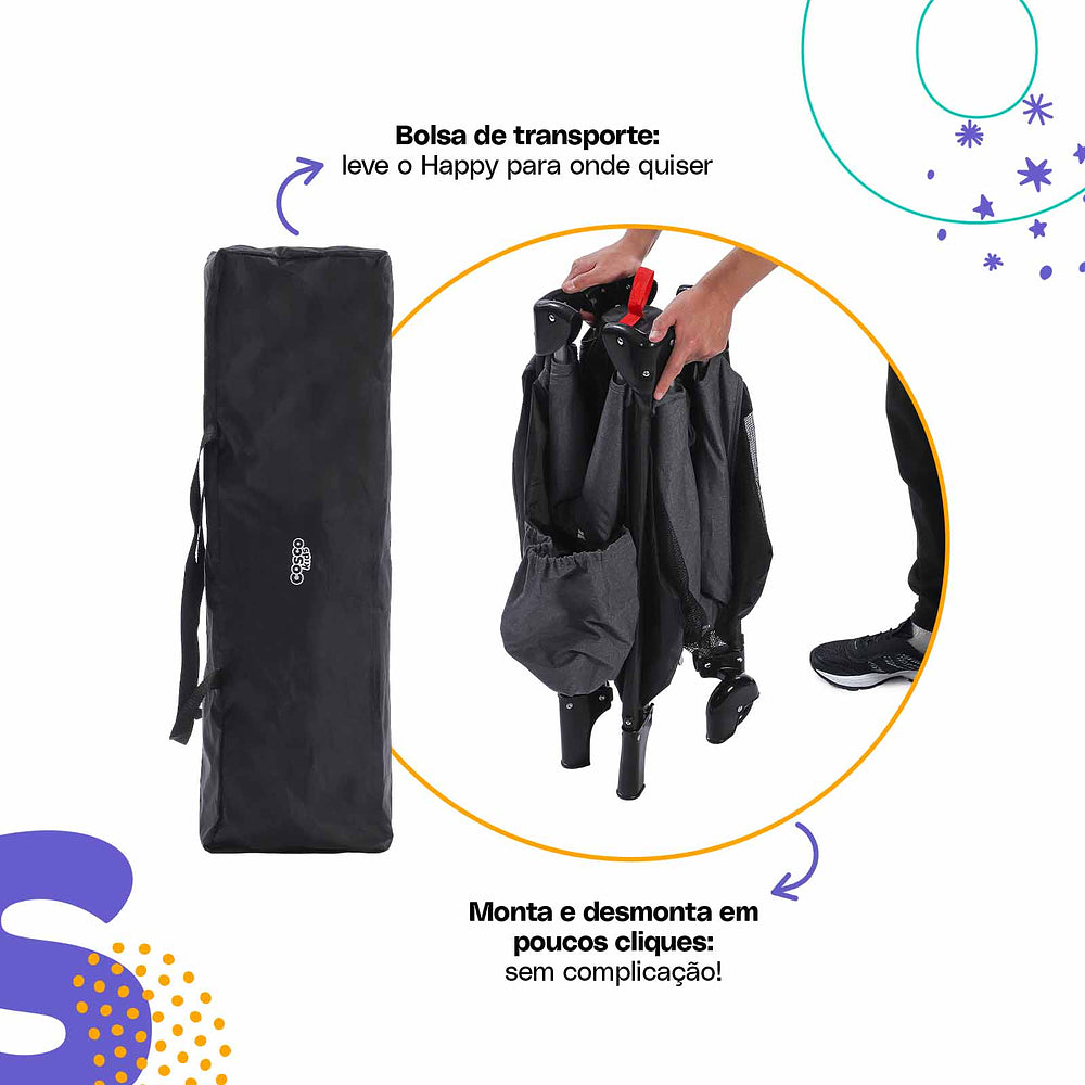 Berço Portátil Happy