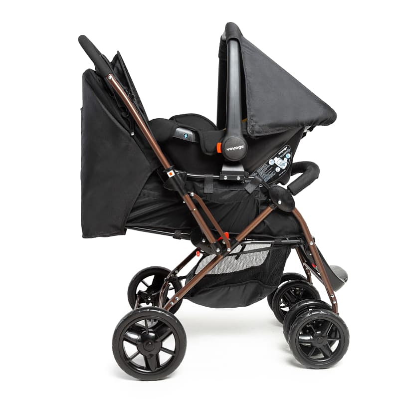 Travel System Choice Duo (Conjunto de Carrinho de Bebê Com Alça Reversível + Bebê Conforto)