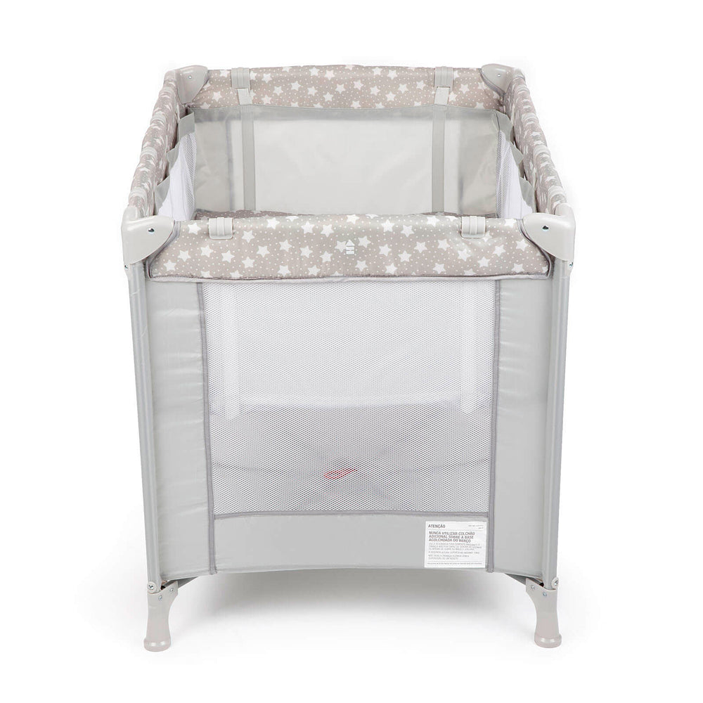 Berço Portátil Fit – 2 Alturas, Mosquiteiro e Rodas